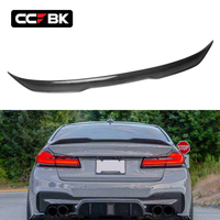 Pour BMW G30 520i 530i 540i 550i F90 M5 2017-2023 Aileron de coffre arrière en carbone sec style SMP, becquet de coffre, becquet de type ducktail ou becquet de type duckbill