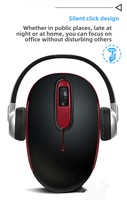 Mouse USB nirkabel gaya Mini, dengan lampu latar LED harus dibeli untuk penggunaan kantor atau rumah!