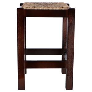 Panca Rustica in Legno WELL HOME con Finitura Noce 32.5x32.5x48.5 cm per Uso Esterno - Product Image 5