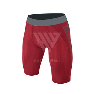 Pantalones cortos de compresión sólidos para hombre, ligeros, transpirables, ecológicos, para deportes al aire libre, entrenamiento físico - Product Image 1