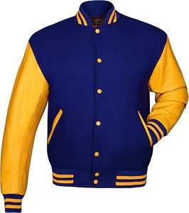 Vente en gros OEM veste d'équipe de baseball noire en polyester grande taille pour l'hiver veste Lettermen universitaire personnalisée manteaux pour hommes - Product Image 3