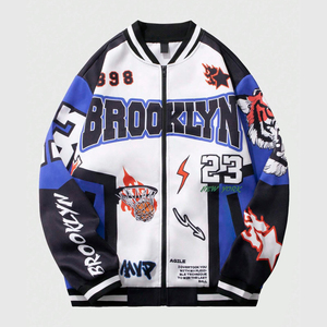 Moda para hombre Varsity Jacket Mezcla de lana Manga de cuero Béisbol Bomber Prendas de abrigo para deportes y ropa de calle - Product Image 1