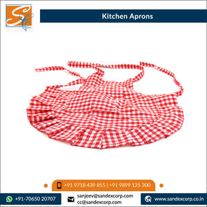 Transpirable y duradero Última llegada Alta calidad 100% algodón Cocina Cintura Delantales de cocina de exportador indio - Product Image 2