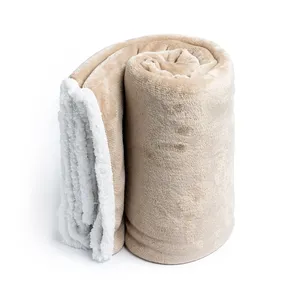 Couverture en polaire Sherpa Liriope personnalisée, gadgets sur mesure en polaire corail, catégorie de produits - Product Image 2