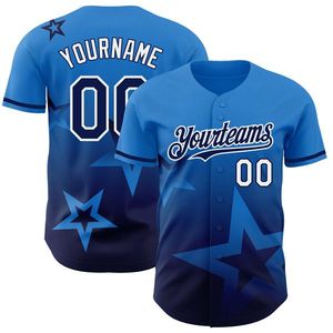 Camiseta de béisbol de primera calidad con botones, 100% poliéster para hombre - Product Image 3