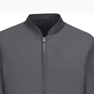 Chaqueta de bombardero de hombre con estampado de logotipo personalizado de alta calidad, el mejor diseño, soporte transpirable de secado rápido, Material de lona negra de retazos - Product Image 3