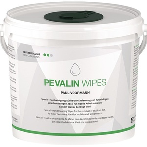 Lingettes nettoyantes Paul Voorman Pevalin sans silicone, pH neutre pour la peau, paquet de 150 lingettes en seau - Product Image 1