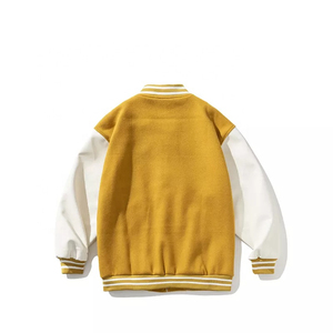 Chaqueta de invierno de alta calidad personalizada para hombre con cuello levantado y patrón de béisbol chaqueta de nieve Varsity de lana de alta calidad para hombre - Product Image 3