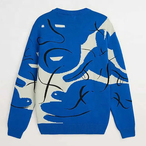 Venta al por mayor logotipo personalizado gran oferta de invierno de los hombres de moda de acrílico cuello redondo Anti-Shrink patrón suéteres para Unisex - Product Image 4