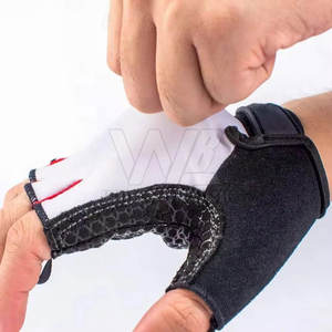 Custom Sport Workout Training Body Building Fitness Palm Fit Guantes Levantamiento de pesas Medio dedo Guantes para gimnasio - Product Image 2