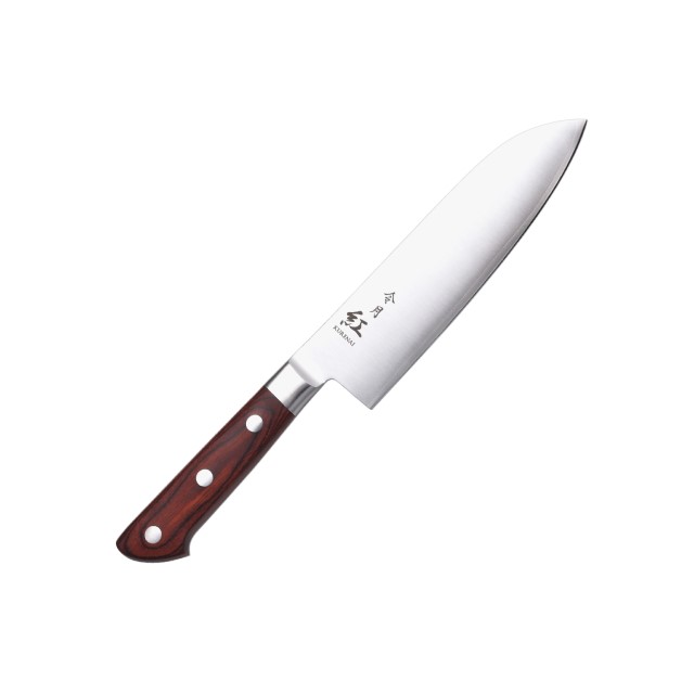 CR-011 Reigetsu KURENAI Couteau Santoku 170mm