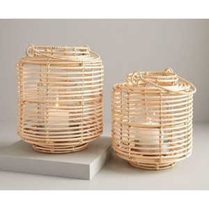 Great Quality Natural Handmade <b>Rattan</b> <b>Lantern</b> Woven Bamboo Candle Holder For Home Decor Indoor Outdoor Decorative Floor <b>Lantern</b> - Product Image 3