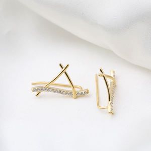 Minimalist Unique Design Silver <b>Ear</b> <b>Cuff</b> Auricle <b>Earring</b> Turkish Wholesale 925 Sterling Silver Jewelry - Product Image 4