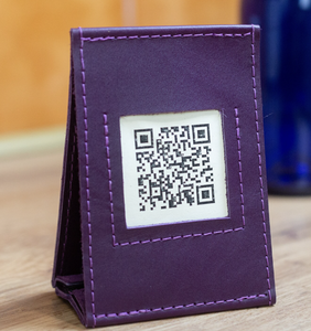 Custom Leather QR Code <strong>Menu</strong> Cover Cafe <strong>Menu</strong> <strong>Folder</strong> and Bar <strong>Menu</strong> Sign Quick Scan View Restaurant Supplies - Product Image 6