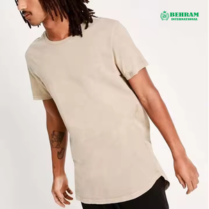 T-shirt personnalisable en polyester/coton pour hommes et femmes, haute qualité, délavé à l'acide, toutes couleurs, coupe ample, séchage rapide, écologique - Product Image 2