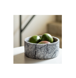 Petit bol de fruits décoratif en marbre exigeant bols de décoration en marbre naturel produits artisanaux naturels - Product Image 4