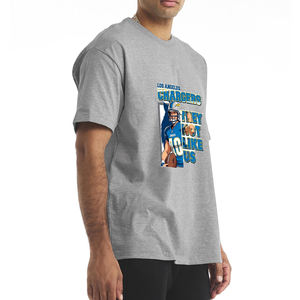 Camiseta personalizada de 100% algodón de talla grande, camisetas de lavado ácido de gran tamaño de estilo Vintage lavado a la piedra, camisetas gráficas con estampado Dtg para hombre - Product Image 3