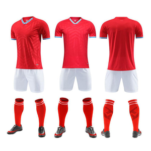 Personalized Customized Football Uniform Set-Breathable Mesh Moisture-Wicking Fabric-Heat-Transfer Printed Short Football - Product Image 4