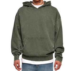 Meilleure vente Sweat à capuche en polaire lourde 100% coton conçu sur mesure pour hommes imperméable OEM imprimé Logo surdimensionné de haute qualité - Product Image 1