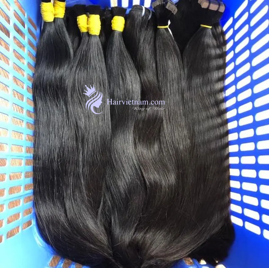 Bulk hair Vietnam produttore professionale capelli lisci naturali molte texture lunghezza OEM capelli di alta qualità