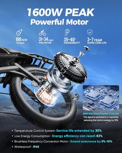 Pro 3 alluminio bici elettrica-2025 50mph 5600W doppio motore 12V 70Ah 250 miglia a lungo raggio Ebike adulti 24 "4.0 grasso pneumatico 12 velocità - Product Image 3