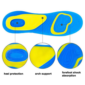Semelles de Massage en <span class=keywords><strong>Silicone</strong></span> Gel confort pour pieds plats orthèses fasciite plantaire Inserts botte de travail marche <span class=keywords><strong>semelle</strong></span> de chaussure antidérapante - Product Image 2