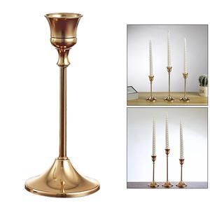 Metal Craft Desktop <b>Candlestick</b> Living Room Decoration Metal in <b>Brass</b> Gold Plated Candle Holders High Fashion Candle Stand - Product Image 2