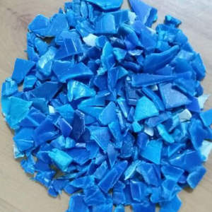 Frutos de plástico de tambor azul HDPE reciclado de exportación profesional, escamas de alto flujo con alta calidad de polvo de moldeo - Product Image 3