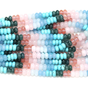 Cuentas Redondas de Cuarzo Multicolor: Joyería de Piedras Preciosas Lisas AAA (7-8 mm) - Product Image 6