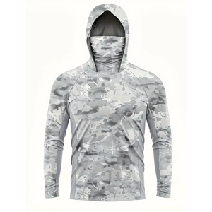 เสื้อฮู้ดแขนยาวสำหรับตกปลาแห้งเร็วเสื้อฮู้ดสำหรับตกปลาปีนเขาล่าสัตว์ตกปลาดีไซน์ดั้งเดิม - Product Image 1