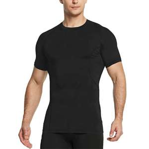 NOUVEAU Gym Fitness coton T-shirt Homme Fitness Bodybuilding Workout T Shirt Hommes Running Sport Skinny Casual T-shirts20 - Product Image 1