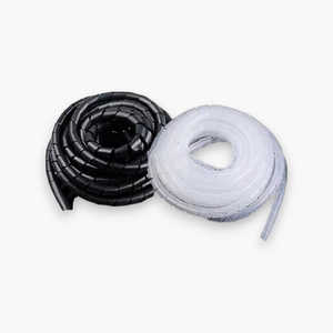 Envío Gratis: Protector de Cables en Espiral Blanco/Negro, Juego de 2, Hecho de PE, Resistente a la Temperatura -40°C a 85°C, Diversos Diámetros - Product Image 3