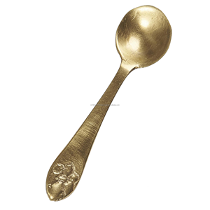 Cuillère en laiton doré faite à la main de haute qualité, taille personnalisée, ensemble de couverts de luxe moderne pour fêtes, produit en promotion - Product Image 4