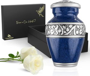 Nouvel arrivage d'urnes de crémation humaine adulte cendres méta et boîte funéraire urnes souvenir cercueil urne funéraire ossuaire mémorial - Product Image 5