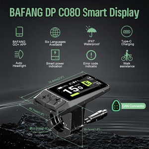 Für Bafang DP C080 Hochwertiges Instrumenten zubehör für Elektro fahrzeuge CAN Protocol Meter 5 PIN Buchse Wasserdichter Ebike <span class=keywords><strong>Ecooter</strong></span> - Product Image 2