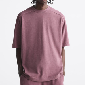 2025 gran oferta personalizada Unisex 100% algodón estampado suelto Camiseta de algodón pesado 160 Gsm Camiseta lisa de gran tamaño para hombres - Product Image 4