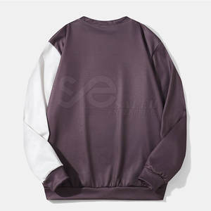 Sudadera de alta calidad con cuello redondo, último diseño OEM, sudadera Lisa hecha a medida para hombre - Product Image 4