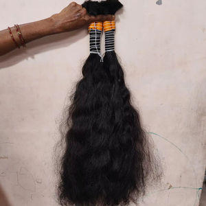 Grande vente extensions de cheveux humains en vrac bruts en gros longue durée 100% cheveux humains en vrac purs et vierges non traités de l'Inde - Product Image 1