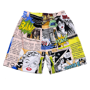 Wholesale Casual Custom Sublimation Zipper Pocket <b>Mens</b> Swim <b>Trunks</b> Stretch Summer Swimwear Polyester Shorts - Product Image 2