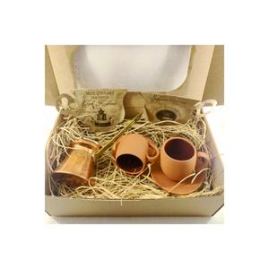 Scatola regalo con caffettiera in rame - Product Image 1