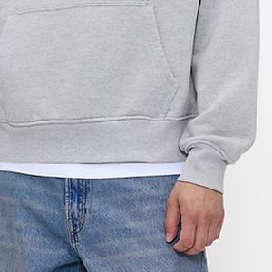 Streetwear Factory Rate Casual Wear <b>Men</b> Pullover <b>Hoodie</b> <b>With</b> Solid Color And Kangaroo <b>Pockets</b> OEM Service For Bulk Buyers 2026 - Product Image 4