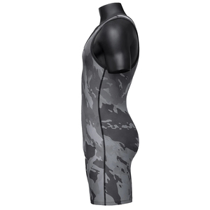 <b>Mens</b> Patterned Sleeveless Fitted <b>Sports</b> <b>Vest</b> Breathable Moisture Wicking Quick Dry Stretch Fabric Lightweight Athletic Top All - Product Image 3