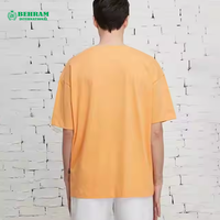 T-shirt pour homme, mode été, col rond, manches courtes, 100% coton, coupe ample, avec logo personnalisé imprimé sur le devant, séchage rapide et respirant