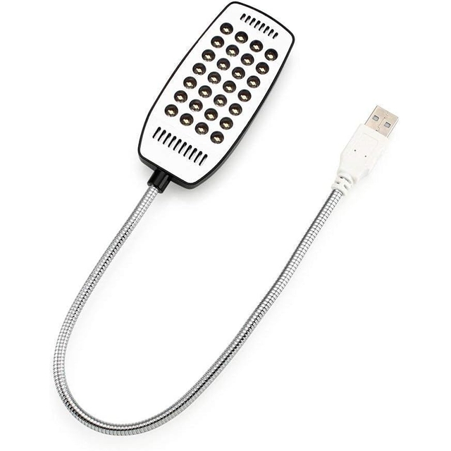 Ультра-яркая 28 Светодиодная USB Настольная лампа с переключателем черная книжная лампа для чтения
