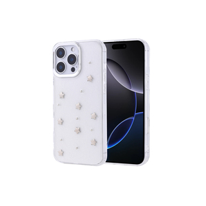 Étui en silicone transparent scintillant de luxe pour iPhone 11 Pro Max, design airbag, antichoc, motif étoile, coque arrière style marbre - Product Image 1