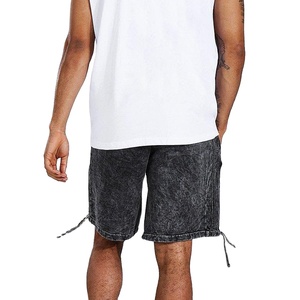 Top Trending Design Summer Wear Pantalones cortos para hombres High Street Style Ropa para correr de alta calidad Entrenamiento Gimnasio Pantalones cortos de lavado ácido Precio bajo - Product Image 3