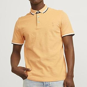 Polos pour hommes séchage rapide évacuation de l'humidité haute élasticité pratique boutons pression athleisure haut à manches courtes hommes - Product Image 4