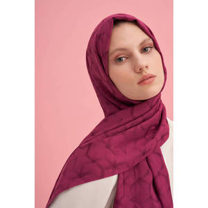 Velo y Máscara de Protección Solar, Chal Mixto Color Fucsia - Product Image 1