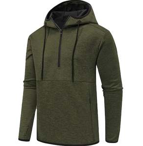 Men's Oversized Winter Thick Heavy Cotton Cotton Polyester Long Sleeve Zipper Sweatshirt Hoodies - Product Image 1