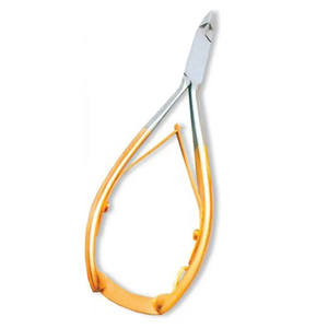 Coupe-ongles de qualité médicale pour ongles épais, couleur dorée, en acier inoxydable chirurgical, ouverture large, par INNOVAMED - Product Image 1